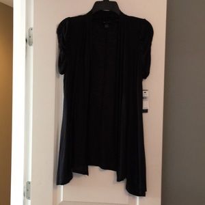 Short Sleeve Black Cardigan